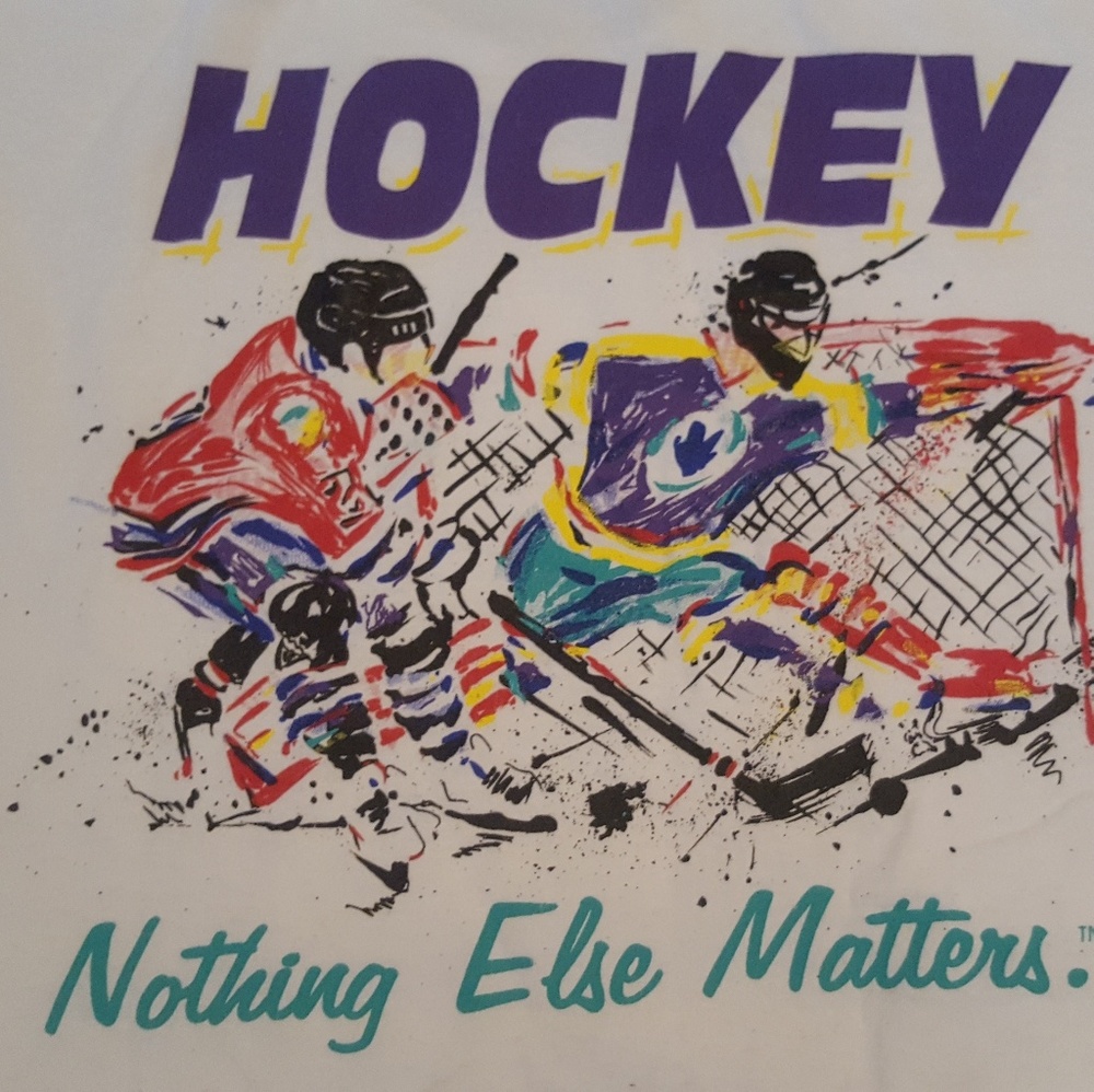 Vtg hockey t shirt sz.xl